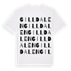 White t-shirt med Gilldalen ordlek t-shirt