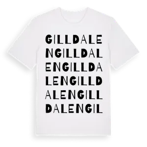 Gilldalen ordlek t-shirt – ekologisk bomull t-shirt från Pinshirt