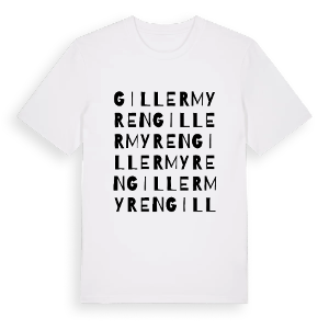Gillermyren ordlek t-shirt – ekologisk bomull t-shirt från PinShirt