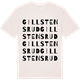 Vintage White t-shirt med Gillstensrud ordlek t-shirt