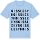 Blue Soul t-shirt med Gisslebyn ordlek t-shirt
