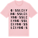 Pink Cotton t-shirt med Gisslebyn ordlek t-shirt
