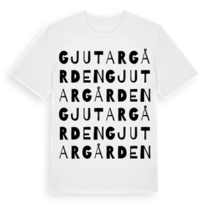 Gjutargården ordlek t-shirt – ekologisk bomull t-shirt från PinShirt