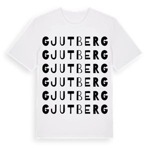 Gjutberg ordlek t-shirt – ekologisk bomull t-shirt från PinShirt