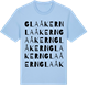 Blue Soul t-shirt med Glaåkern ordlek t-shirt