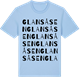 Blue Soul t-shirt med Glansåsen ordlek t-shirt
