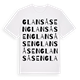 Glansåsen ordlek t-shirt