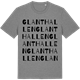 Mid Heather Gray t-shirt med Glanthallen ordlek t-shirt