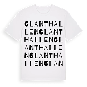 Glanthallen ordlek t-shirt – ekologisk bomull t-shirt från PinShirt