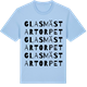 Blue Soul t-shirt med Glasmästartorpet ordlek t-shirt