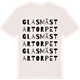 Vintage White t-shirt med Glasmästartorpet ordlek t-shirt
