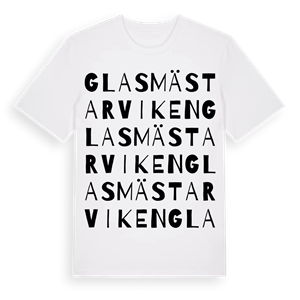 Glasmästarviken ordlek t-shirt – ekologisk bomull t-shirt från PinShirt