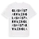 White t-shirt med Glasmästarviken ordlek t-shirt