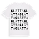 White t-shirt med Glätta ordlek t-shirt