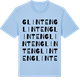 Blue Soul t-shirt med Glinten ordlek t-shirt