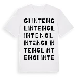 Glinten ordlek t-shirt – ekologisk bomull t-shirt från Pinshirt