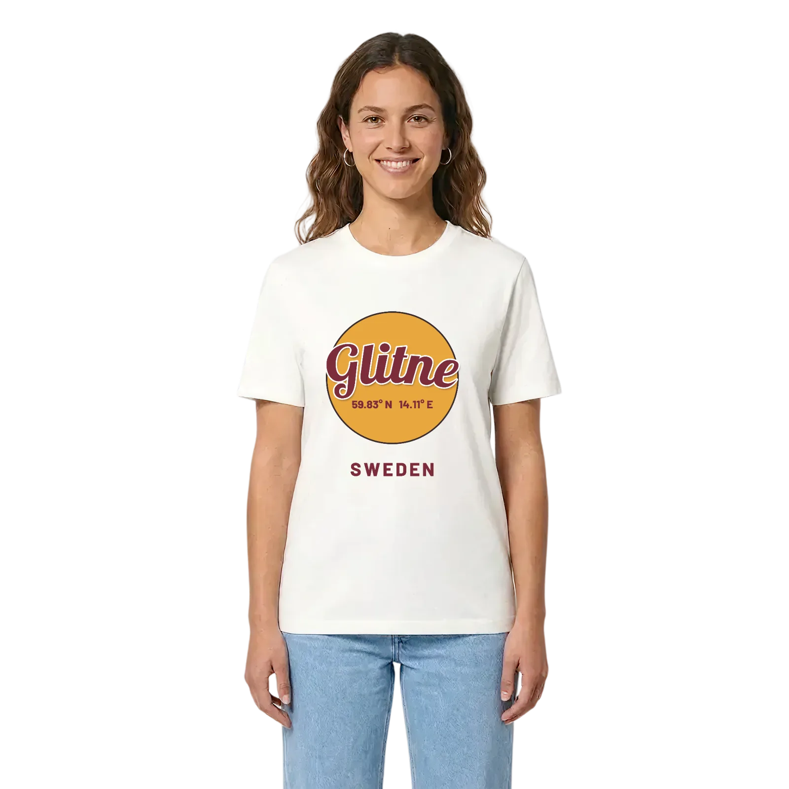 Glitne cirkel t-shirt – White, i miljö