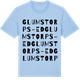 Blue Soul t-shirt med Glumstorps-Ed ordlek t-shirt