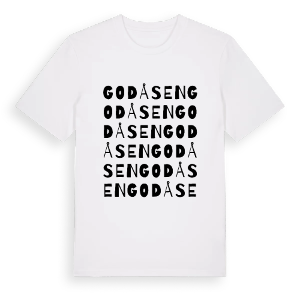 Godåsen ordlek t-shirt – ekologisk bomull t-shirt från PinShirt