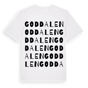 Goddalen ordlek t-shirt – ekologisk bomull t-shirt från PinShirt