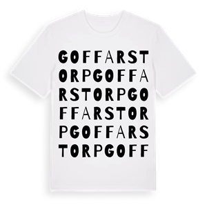 Goffarstorp ordlek t-shirt – ekologisk bomull t-shirt från PinShirt