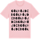 Pink Cotton t-shirt med Gökhöjden ordlek t-shirt