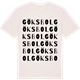 Vintage White t-shirt med Göksbol ordlek t-shirt