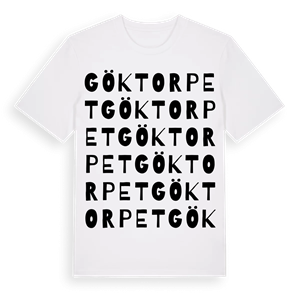 Göktorpet ordlek t-shirt – ekologisk bomull t-shirt från PinShirt