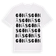 White t-shirt med Gönäs ordlek t-shirt