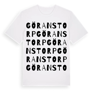 Göranstorp ordlek t-shirt – ekologisk bomull t-shirt från PinShirt