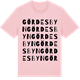 Pink Cotton t-shirt med Gördesbyn ordlek t-shirt