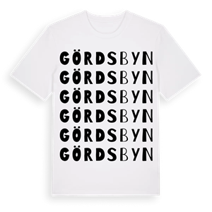 Gördsbyn ordlek t-shirt – ekologisk bomull t-shirt från PinShirt