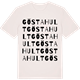 Vintage White t-shirt med Göstahult ordlek t-shirt