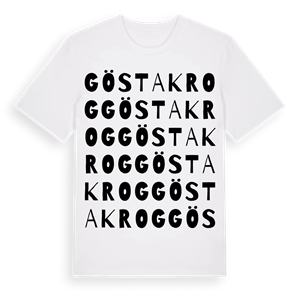 Göstakrog ordlek t-shirt – ekologisk bomull t-shirt från Pinshirt