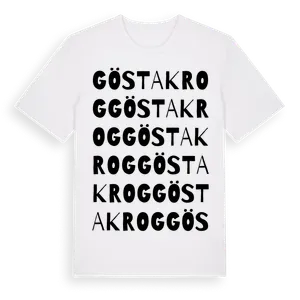 Göstakrog ordlek t-shirt – ekologisk bomull t-shirt från Pinshirt