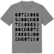 Mid Heather Gray t-shirt med Göteborgsudden ordlek t-shirt
