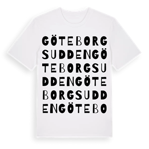 Göteborgsudden ordlek t-shirt – ekologisk bomull t-shirt från PinShirt
