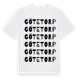 White t-shirt med Götetorp ordlek t-shirt
