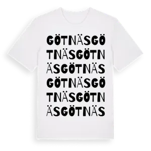 Götnäs ordlek t-shirt – ekologisk bomull t-shirt från Pinshirt