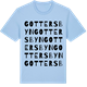 Blue Soul t-shirt med Gottersbyn ordlek t-shirt