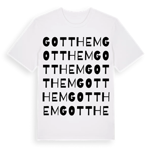 Gotthem ordlek t-shirt – ekologisk bomull t-shirt från PinShirt
