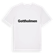 White t-shirt med Gottholmen fetstil t-shirt