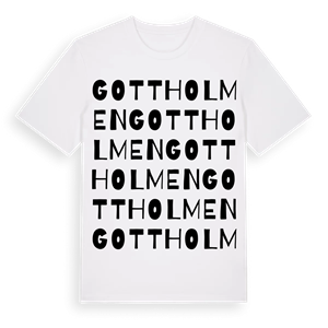 Gottholmen ordlek t-shirt – ekologisk bomull t-shirt från Pinshirt