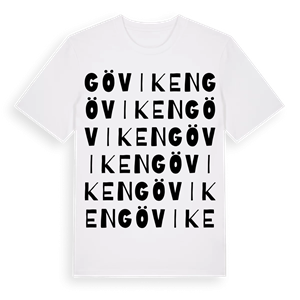 Göviken ordlek t-shirt – ekologisk bomull t-shirt från Pinshirt