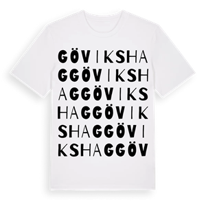 Gövikshag ordlek t-shirt – ekologisk bomull t-shirt från Pinshirt