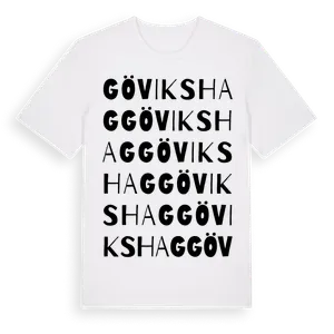 Gövikshag ordlek t-shirt – ekologisk bomull t-shirt från Pinshirt
