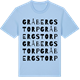Blue Soul t-shirt med Gråbergstorp ordlek t-shirt