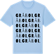 Blue Soul t-shirt med Gråbol ordlek t-shirt