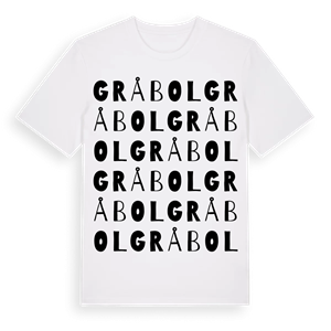 Gråbol ordlek t-shirt – ekologisk bomull t-shirt från Pinshirt