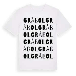 Gråbol ordlek t-shirt – ekologisk bomull t-shirt från Pinshirt